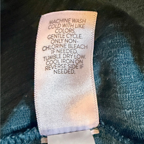 J. Jill Blue Ribbed V-Neck Top - Picture 5 of 5